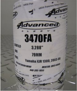 steel sleeve for Yamaha engine - Andrews Motorsports